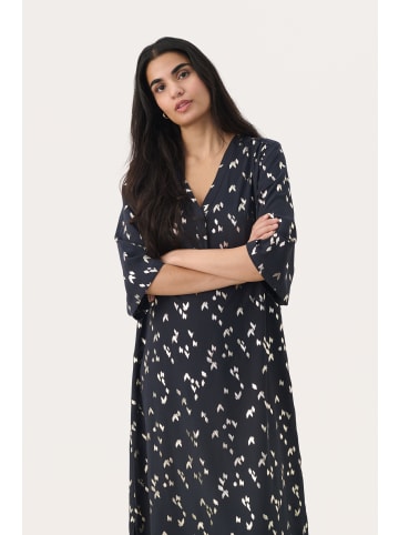 PART TWO Kleid BeritPW Gerade Passform in Navy Foil Print