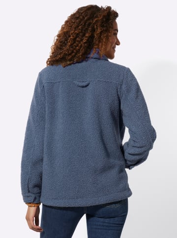 WITT WEIDEN Teddy-Fleecejacke in rauchblau