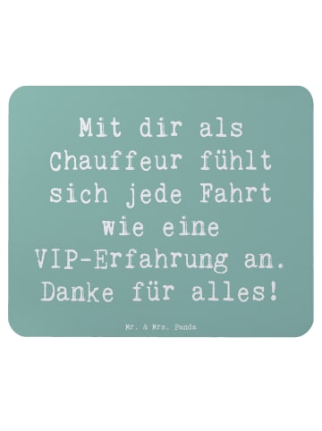 Mr. & Mrs. Panda Mauspad Spruch VIP Chauffeur mit Spruch in Meeresbrise