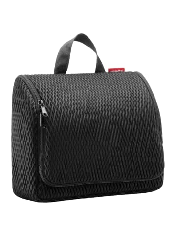 Reisenthel cosmetics toiletbag XL - Kulturbeutel 28 cm (leo vanilla) in mesh black