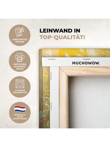 MuchoWow Leinwand bilder Wasserfall Sonnenstrahlen (BxH)