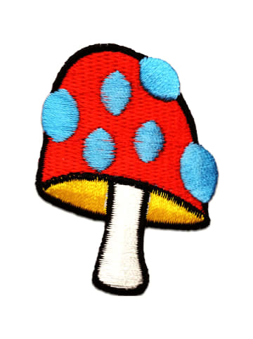 Catch the Patch Pilz Gemüse Super MarioApplikation Bügelbild inBlau