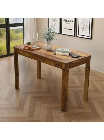 FineBuy Esstisch in Braun / Sheesham / 120x60x76