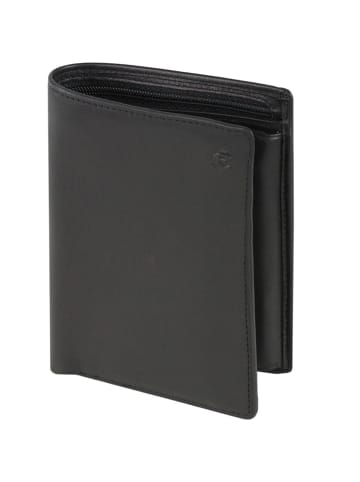 Esquire Logo Geldbörse VII Leder 10 cm in schwarz