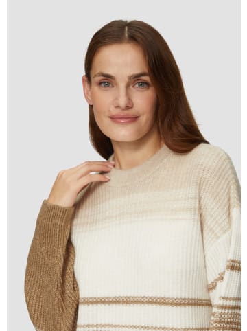 s.Oliver Strickpullover langarm in Braun-creme