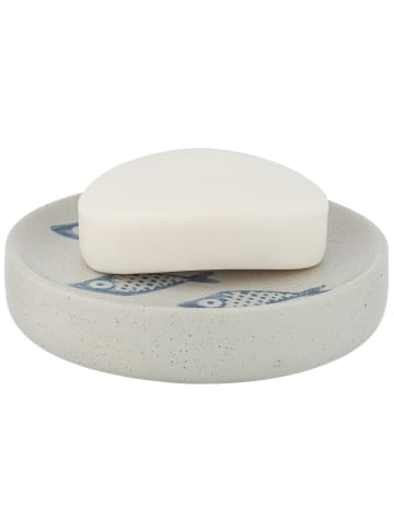 Wenko AQUAMARIN Keramikseifenbereiter in Blau, (B) 12 x (H) 3 x (L) 12 cm