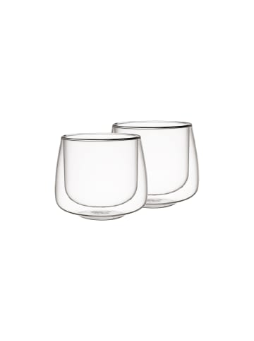 Villeroy & Boch 2er Set Kaffeegläser Artesano Hot & Cold in Transparent 180 ml in transparent