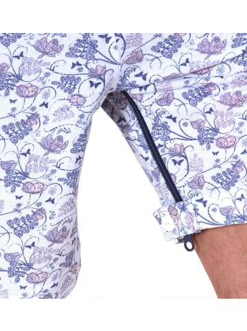 NORMANN Pflegeoverall kurzarm Reissverschluss - 61105 in blau