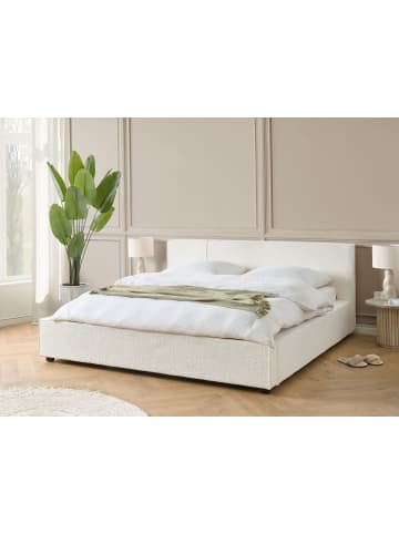 Beliani Doppelbett MIRANDE in Weiß - (W) 209 x (H) 90 x (L) 231 cm