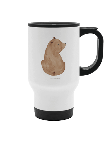 Mr. & Mrs. Panda Teebecher Bär Schulterblick ohne Spruch in Weiß