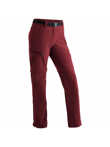 Maier Sports Zip-Hose Nata in Bordeaux431