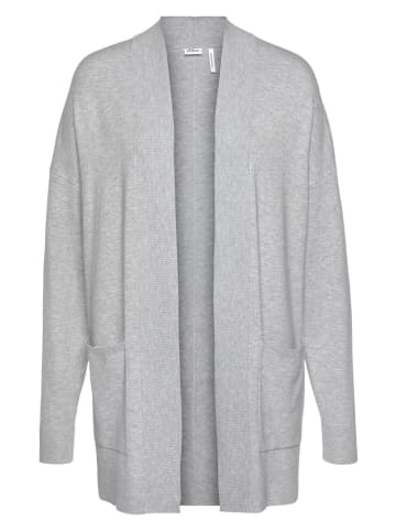 s.Oliver CASUAL Jacke Longstrickjacke in Grau