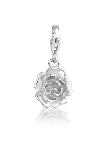 Nenalina Charm 925 Sterling Silber Rose in Silber