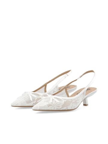 Bianco Kitten Heels in WhiteLace