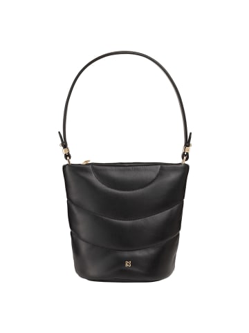 DuDu Barbara Schultertasche Leder 21.5 cm in black