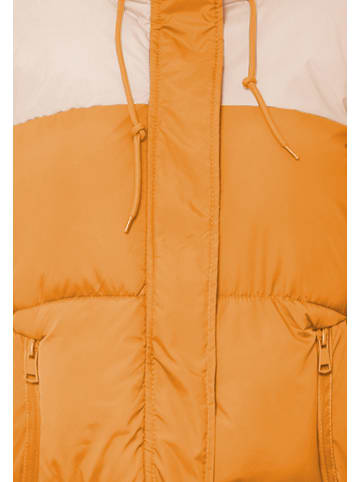 myMO ATHLSR Damen Wattierte Steppjacke in Orange Pfirsich
