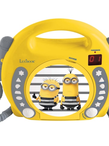 LEXIBOOK® Minions Tragbarer CD-Player mit 2 Mikrofonen