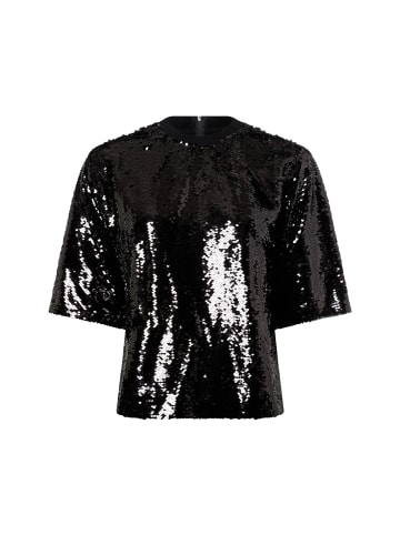 Marie Lund Paillettenshirt in schwarz