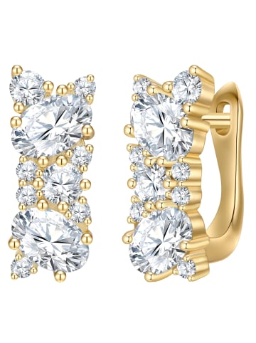 Rafaela Donata Ohrringe aus Sterling Silber mit Zirkonia in gelbgold