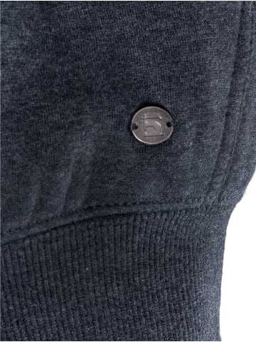 HIS Kapuzensweatshirt Colorblock Hoodie in Grau