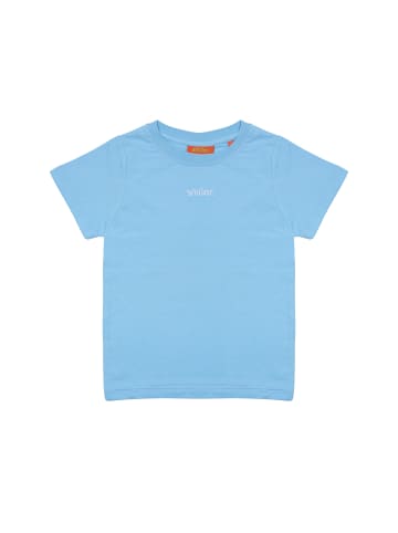 smiler. T-Shirt mini-laugh. in BLAU