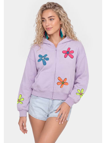 IZIA Women Hoodie in Lavender