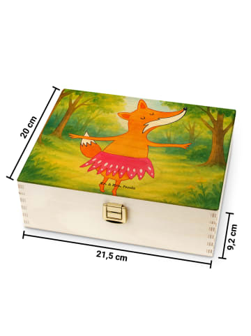 Mr. & Mrs. Panda Teeaufbewahrung Fuchs Ballerina Design ohne Spruch in Weiß