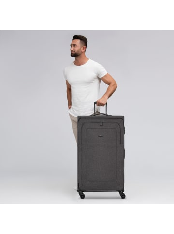 Redolz Essentials 12 4-Rollen Trolley XL 90 cm sehr groß Sondergröße in black