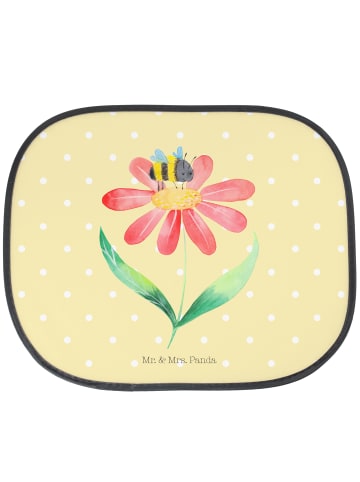 Mr. & Mrs. Panda Auto Sonnenblende Hummel Blume ohne Spruch in Gelb Pastell