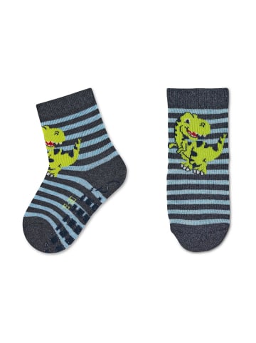 Sterntaler ABS-Socken T-Rex + Sterne, 2er-Pack in ecru