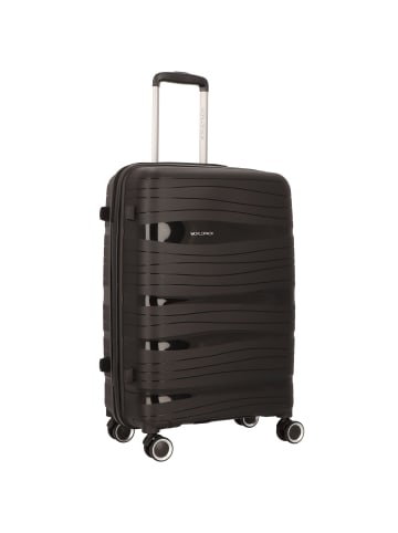 Worldpack Miami 4 Rollen Kofferset 3-teilig schwarz