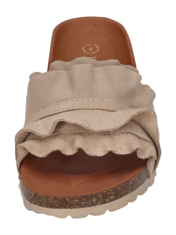 Verbenas Pantoletten ROCIO serraje volante in natur