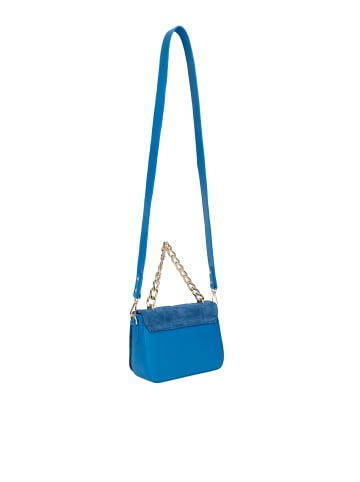 FELIPA Schultertasche Aus Leder in Blaue Aster