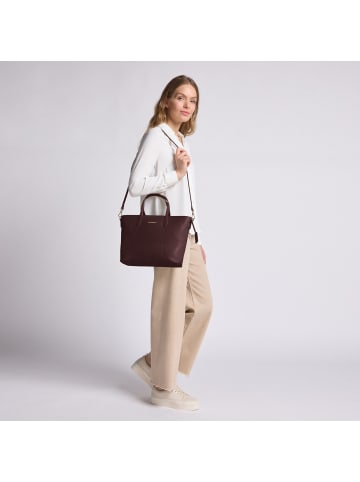 Lazarotti Bologna Leather Shopper Tasche Leder 31 cm in burgundy