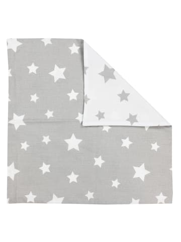 TupTam Kinder Kissenbezug Dekorativ Gemustert in grau/weiß