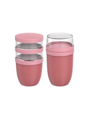 Mepal 2-tlg. Lunchpot-Set XL Ellipse in – 900 ml + 1050 ml in Vivid Mauve