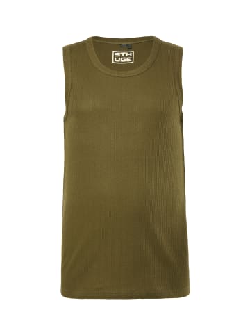 STHUGE Tank Top in tannengrün