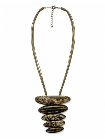 collezione alessandro Lange Kette " Savanna " in braun
