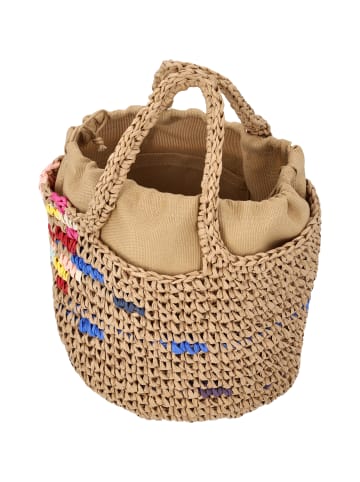 IZIA Women Handbag in Dark Beige