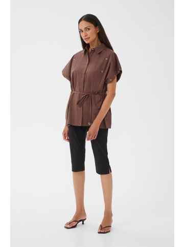 Karen By Simonsen Kurzarmhemd KBVicky Oversize fit in Chocolate Martini