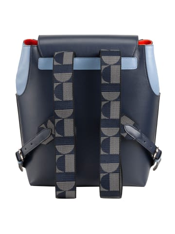 DuDu City Rucksack Leder 30 cm in navy