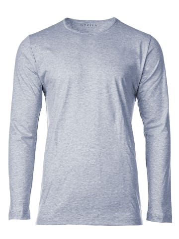 Novila Longsleeve in Hellblau Melange