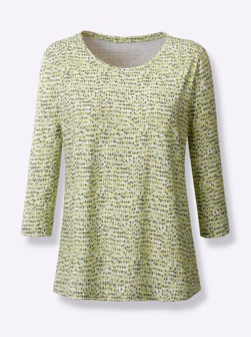 WITT WEIDEN Shirt in pistazie-steingrau-bedruckt