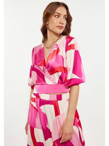 faina Damen Bluse in Pink Mehrfarbig