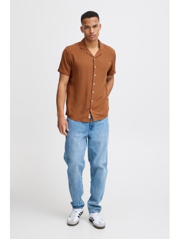 BLEND Kurzarmhemd BHShirt in Braun