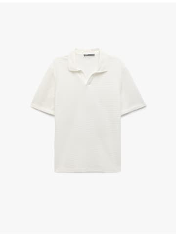 KOTON TSHIRT SS POLO in Weiß