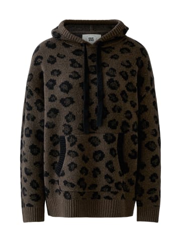 Oui Pullover in dk brown grey