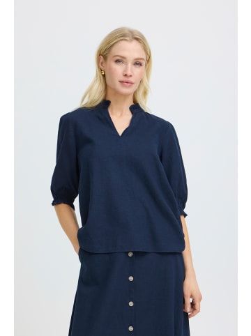 b. young Kurzarm-Bluse BYFALAKKA Regular fit in Copenhagen Night