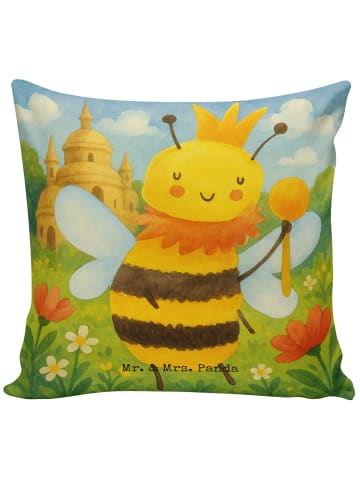 Mr. & Mrs. Panda kuschelkissen 40x40 Biene König Design ohne Spruch in Weiß