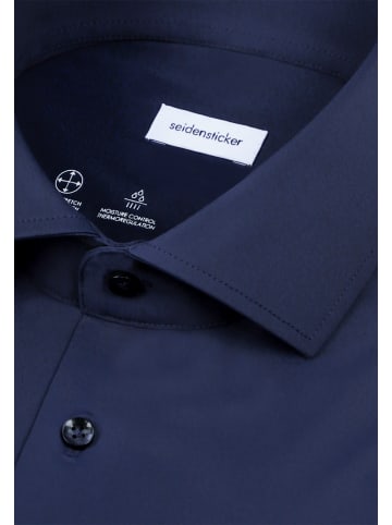 Seidensticker Performance-Hemd Slim in Dunkelblau